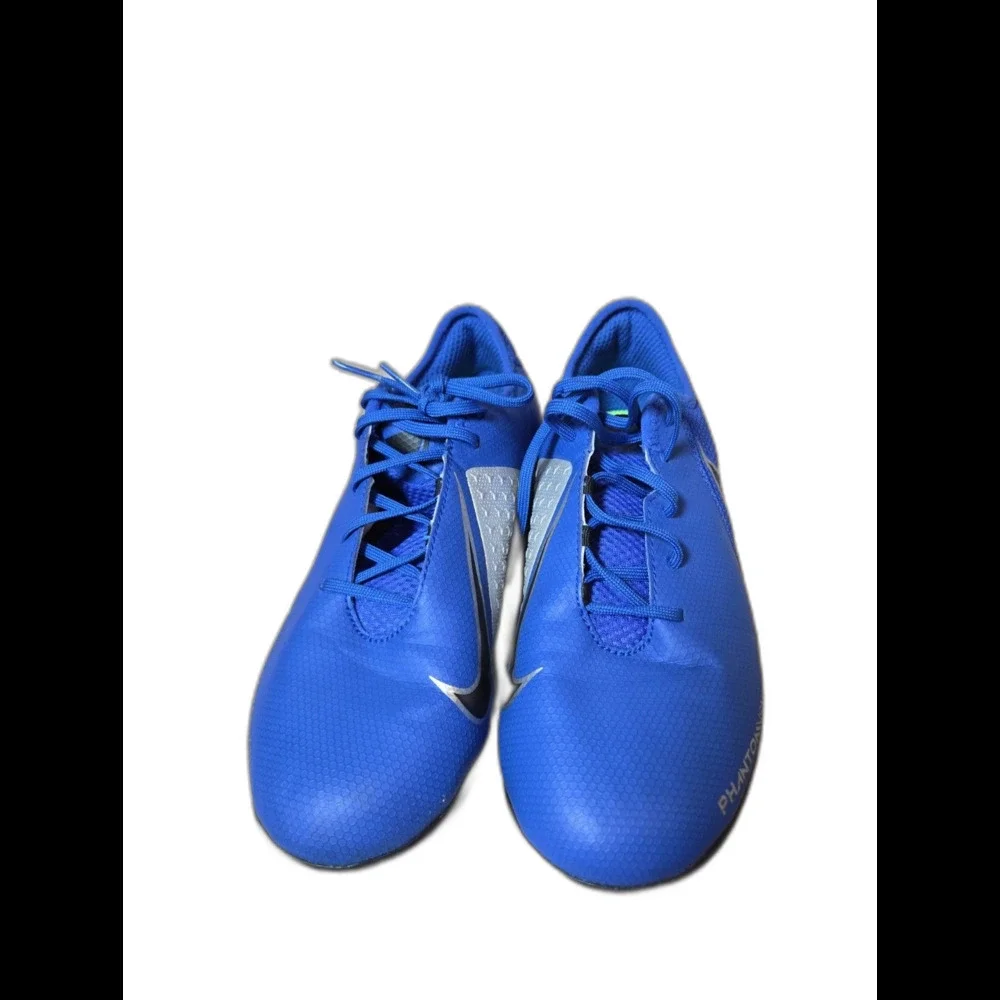 Nike Phantom Vision Shoes Youth Size 5Y AR4345-400 Blue Athletic Soccer Shoes